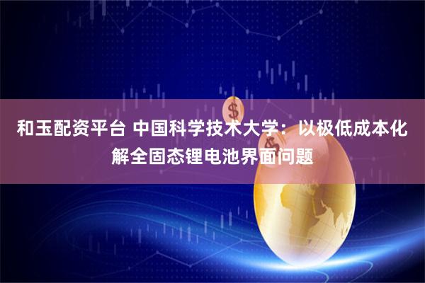 和玉配资平台 中国科学技术大学：以极低成本化解全固态锂电池界面问题
